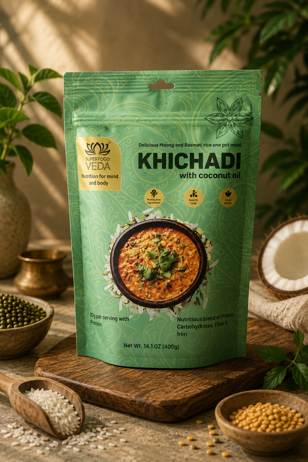 Khichadi with Coconut Oil pouch